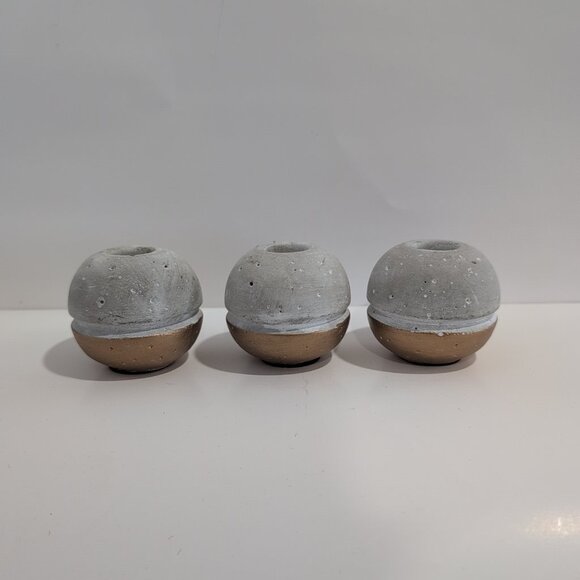 Win-Win Copper Dipped CB2 Spheres Set Of 3 - Picture 2 of 7